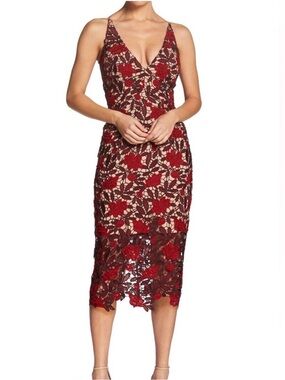 open lace back dress Karla Gown – Dress the Population main image 0